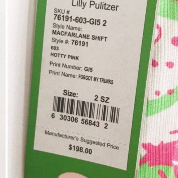 ***See New Listing***Lily Pulitzer Womens Macfarlane Shift Dress Size 4 Rn#88189 - Picture 6 of 6